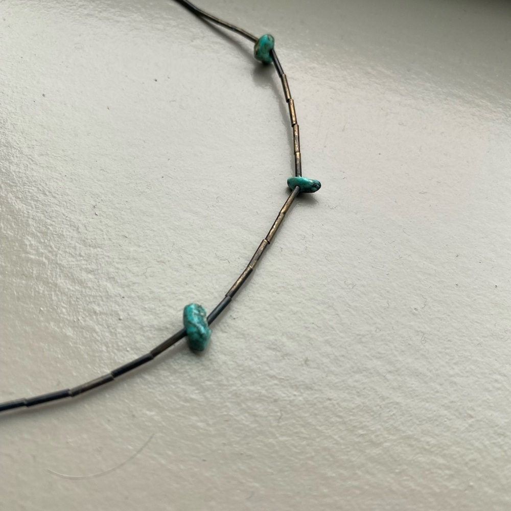 VINTAGE Turquoise Necklace Chocker